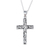 Sterling silver pendant necklace, 'Adorned Cross' - Handcrafted Sterling Silver Ornate Cross Pendant Necklace thumbail