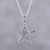 Sterling silver pendant necklace, 'Guiding Light' - Handcrafted Sterling Silver Ornate Star Pendant Necklace (image 2) thumbail