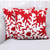 Knit cushion covers, 'Christmas Fantasy in Poppy' (pair) - Christmas-Themed Knit Cushion Covers in Poppy (Pair) thumbail