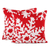 Knit cushion covers, 'Christmas Fantasy in Poppy' (pair) - Christmas-Themed Knit Cushion Covers in Poppy (Pair) (image 2a) thumbail