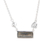 Labradorite pendant necklace, 'Sliver of Dusk' - Modern Labradorite and Sterling Silver Pendant Necklace thumbail