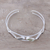 Multi-gemstone cuff bracelet, 'Tilted Windows' - Multi-Gemstone and Sterling Silver Modern Cuff Bracelet (image 2c) thumbail