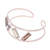 Multi-gemstone cuff bracelet, 'Tilted Windows' - Multi-Gemstone and Sterling Silver Modern Cuff Bracelet (image 2d) thumbail