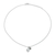 Labradorite pendant necklace, 'Swinging Hamsa' - Labradorite Hamsa Pendant Necklace from India (image 2c) thumbail