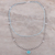 Multi-gemstone link pendant necklace, 'Sparkling Tricolor' - Multi-Gemstone Link Pendant Necklace from India (image 2b) thumbail