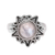 Rainbow moonstone cocktail ring, 'Shine Through the Mist' - Rainbow Moonstone and Sterling Silver Star Cocktail Ring thumbail