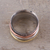 Sterling silver, copper, and brass meditation ring, 'Trio Treasure' - Sterling Silver Copper Brass Meditation Spinner Ring (image 2b) thumbail