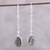 Labradorite dangle earrings, 'Raining Drops' - 10-Carat Labradorite Dangle Earrings from India (image 2) thumbail