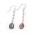 Labradorite dangle earrings, 'Raining Drops' - 10-Carat Labradorite Dangle Earrings from India (image 2c) thumbail