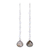 Labradorite dangle earrings, 'Morning Drops' - 8-Carat Labradorite Dangle Earrings from India thumbail