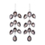 Smoky quartz dangle earrings, 'Leaf Cascade' - 44-Carat Smoky Quartz Dangle Earrings from India thumbail