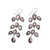 Smoky quartz dangle earrings, 'Leaf Cascade' - 44-Carat Smoky Quartz Dangle Earrings from India (image 2c) thumbail