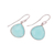 Chalcedony dangle earrings, 'Dancing Soul' - 18-Carat Blue Chalcedony Dangle Earrings from India (image 2c) thumbail