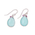 Chalcedony and amethyst dangle earrings, 'Cool Tears' - Chalcedony and Amethyst Dangle Earrings from India (image 2c) thumbail