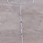 Labradorite harem bracelet, 'Aurora Quartet' - Labradorite Station Harem Bracelet from India