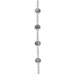 Labradorite harem bracelet, 'Aurora Quartet' - Labradorite Station Harem Bracelet from India