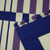 Wool area rug, 'Playful Lines' (3x5) - Blue and Lavender Stripes on Ivory Wool Area Rug (3x5)