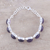 Amethyst link bracelet, 'Elegant Allure' - Elegant Amethyst Link Bracelet Crafted in India (image 2b) thumbail