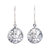 Sterling silver dangle earrings, 'Vine Windows' - Openwork Vine Sterling Silver Dangle Earrings from India thumbail