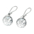 Sterling silver dangle earrings, 'Vine Windows' - Openwork Vine Sterling Silver Dangle Earrings from India (image 2c) thumbail