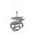 Sterling silver pendant necklace, 'Curled Dragon' - Sterling Silver Dragon Pendant Necklace from India (image 2c) thumbail