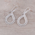 Filigrane Ohrhänger aus Sterlingsilber - Filigrane Ohrhänger aus Sterlingsilber mit Seilmotiv aus Indien
