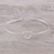 Sterling silver cuff bracelet, 'Love Gleams' - Sterling Silver Heart Cuff Bracelet from India (image 2) thumbail