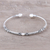 Sterling silver cuff bracelet, 'Creative Bliss' - Handcrafted Sterling Silver Cuff Bracelet from India (image 2) thumbail