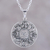 Sterling silver pendant necklace, 'Sacred Eight' - Ashtamangala Motifs Sterling Silver Pendant Necklace (image 2) thumbail