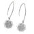 Sterling silver dangle earrings, 'Shri Yantra Mantra Glory' - Shri Yantra Mantra Motif Sterling Silver Dangle Earrings (image 2c) thumbail