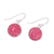 Quartz dangle earrings, 'Blissful Rose' - Rose Flower Quartz Dangle Earrings from India (image 2c) thumbail