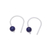 Lapis lazuli drop earrings, 'Sea Droplet' - Lapis Lazuli Round Bead and Sterling Silver Drop Earrings (image 2a) thumbail