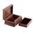 Walnut wood jewelry box, 'Kashmir Elegance' - Hand Carved Walnut Wood Jewelry Box with Floral Motif (image 2f) thumbail