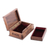 Wood jewelry box, 'Chinar Dome' - Handcrafted Walnut Wood Jewelry Box from India (image 2e) thumbail