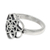 Sterling silver cocktail ring, 'Floral Illusion' - Geometric Sterling Silver Cocktail Ring from India (image 2d) thumbail