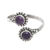 Amethyst toe ring, 'Rawingarh Radiance' - Amethyst Toe Ring Crafted in India thumbail