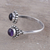 Amethyst toe ring, 'Rawingarh Radiance' - Amethyst Toe Ring Crafted in India (image 2b) thumbail