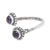 Amethyst toe ring, 'Rawingarh Radiance' - Amethyst Toe Ring Crafted in India (image 2d) thumbail