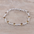 Citrine link bracelet, 'Golden Glitz' - 16 Carat Citrine and Sterling Silver Link Bracelet (image 2b) thumbail