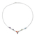 Multi-gemstone pendant necklace, 'Shimmering Harmony' - Multi-Gemstone Sterling Silver Chakra Necklace from India (image 2c) thumbail