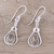 Rutilated quartz dangle earrings, 'Fascinating Droplets' - Golden Rutilated Quartz and Sterling Silver Dangle Earrings (image 2b) thumbail