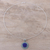 Lapis lazuli pendant necklace, 'Glamorous Bloom' - Lapis Lazuli and Composite Turquoise Pendant Necklace (image 2b) thumbail