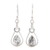 Rutilated quartz dangle earrings, 'Droplet Flair' - Drop-Shaped Rutilated Quartz Dangle Earrings from India (image 2a) thumbail