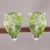 Peridot stud earrings, 'Verdant Gleam' - Faceted Peridot Stud Earrings Crafted in India (image 2) thumbail