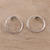 Sterling silver toe rings, 'Arrow Curve' (pair) - Sterling Silver Arrow Toe Rings from India (Pair) (image 2c) thumbail