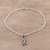 Sterling silver chain bracelet, 'Adorable Ganesha' - Sterling Silver Ganesha Chain Bracelet from India