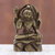 Estatuilla de latón - Deidad hindú Señor Shiva sentado con estatuilla de latón Trishul