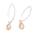 Citrine dangle earrings, 'Golden Luster' - 4-Carat Citrine Dangle Earrings from India (image 2c) thumbail