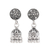 Sterling silver chandelier earrings, 'Jhumki Garden' - Artisan Crafted Sterling Silver Chandelier Earrings thumbail