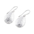 Sterling silver dangle earrings, 'Magnificent Drops' - Floral Sterling Silver Drop Earrings from India (image 2c) thumbail